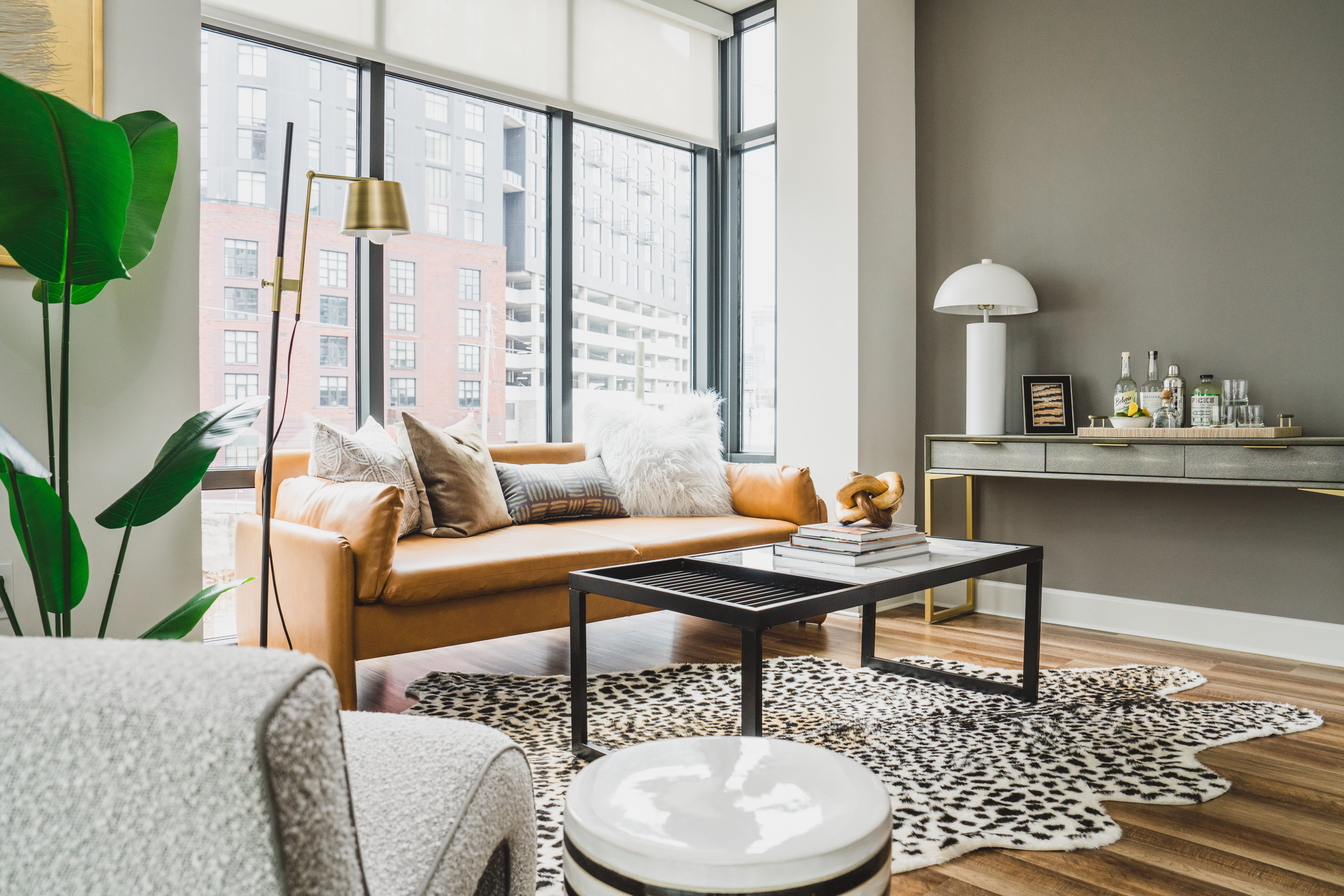 Interior of furnished apartment